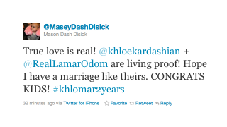 Illustration for article titled Khloe And Lamar's Anniversary Celebrated Exclusively On Twitter